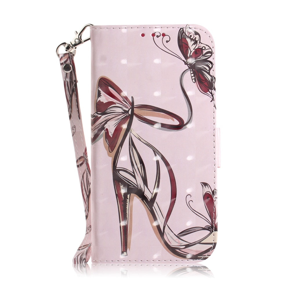 For Xiaomi 15 Pro 3D Colored Flip Leather Phone Case(Butterfly High-heeled)
