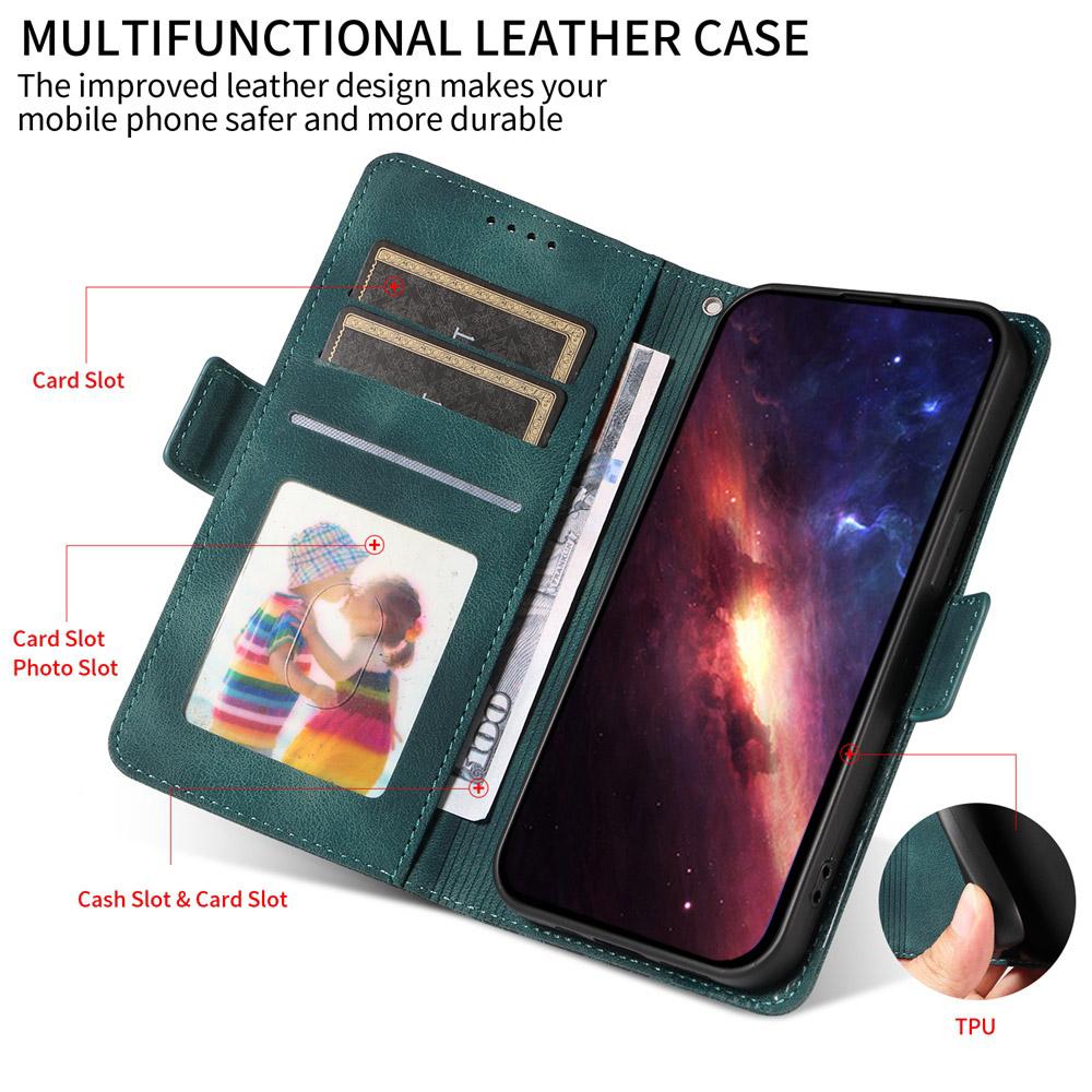 For vivo V50 Embossed Rhombus Starry Leather Phone Case(Green)