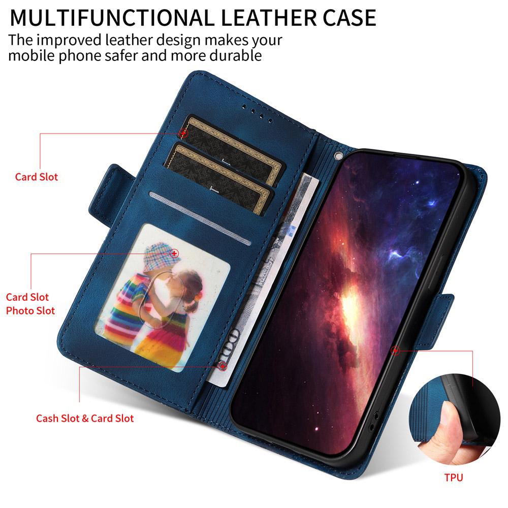 For vivo V50 Embossed Rhombus Starry Leather Phone Case(Blue)