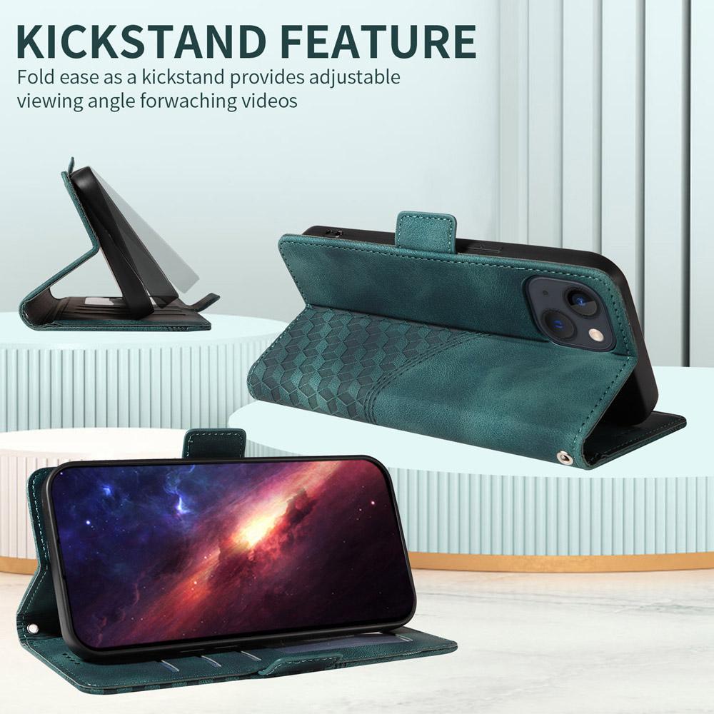 For vivo V50 Lite 4G / 5G Embossed Rhombus Starry Leather Phone Case(Green)