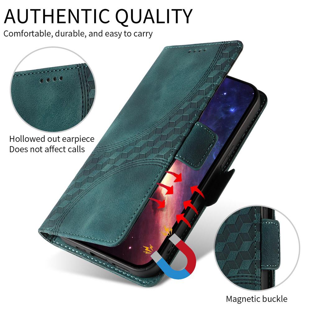 For vivo V50 Lite 4G / 5G Embossed Rhombus Starry Leather Phone Case(Green)