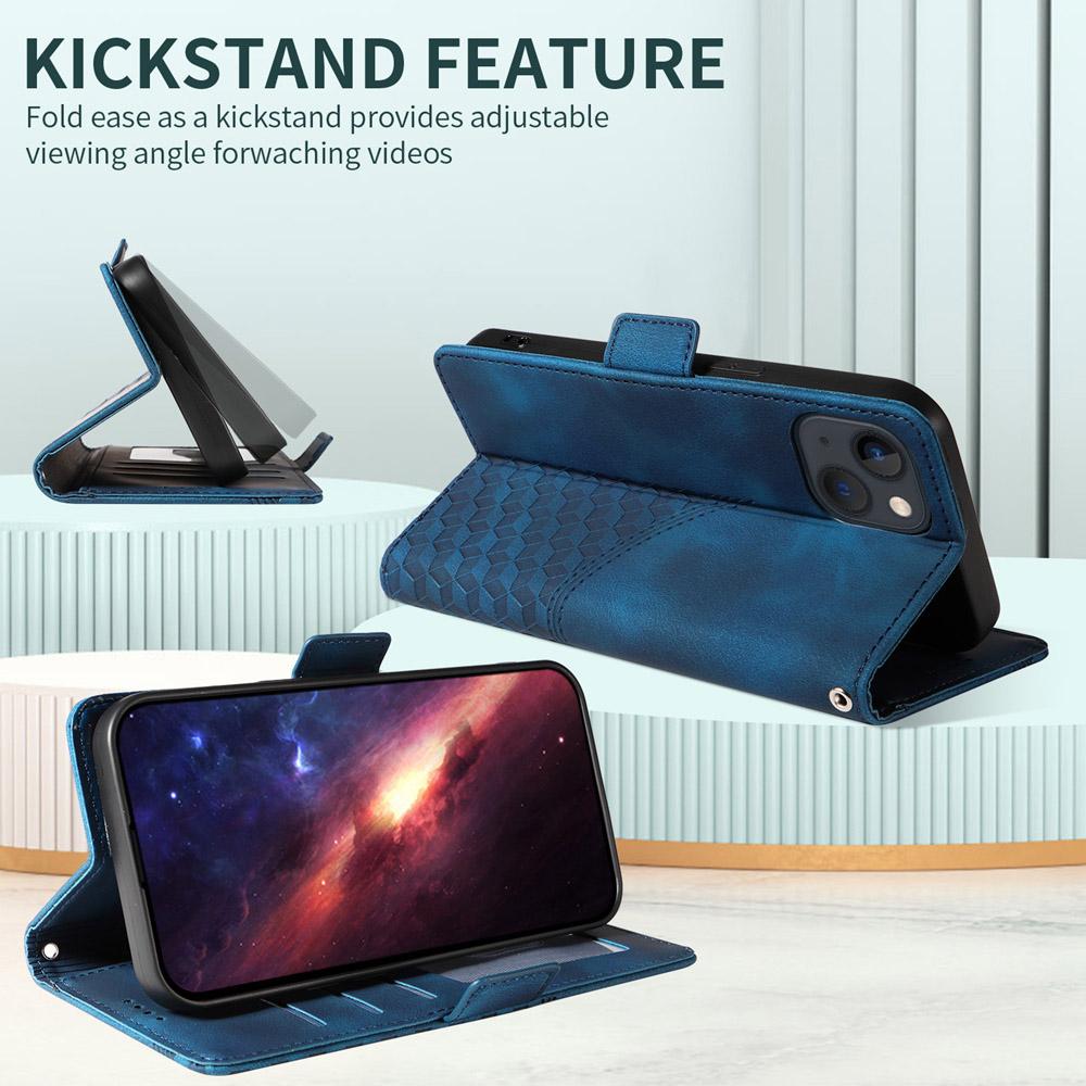 For vivo V50 Lite 4G / 5G Embossed Rhombus Starry Leather Phone Case(Blue)