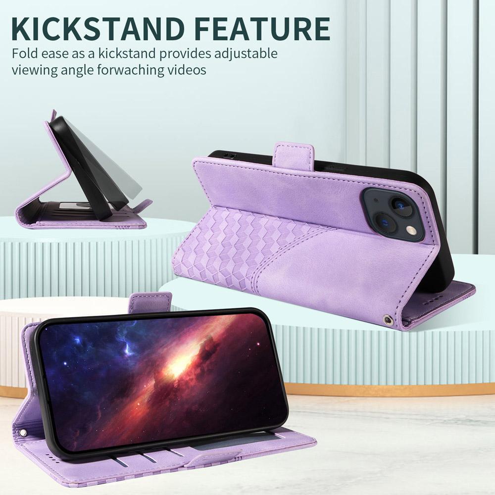 For vivo V50 Lite 4G / 5G Embossed Rhombus Starry Leather Phone Case(Purple)