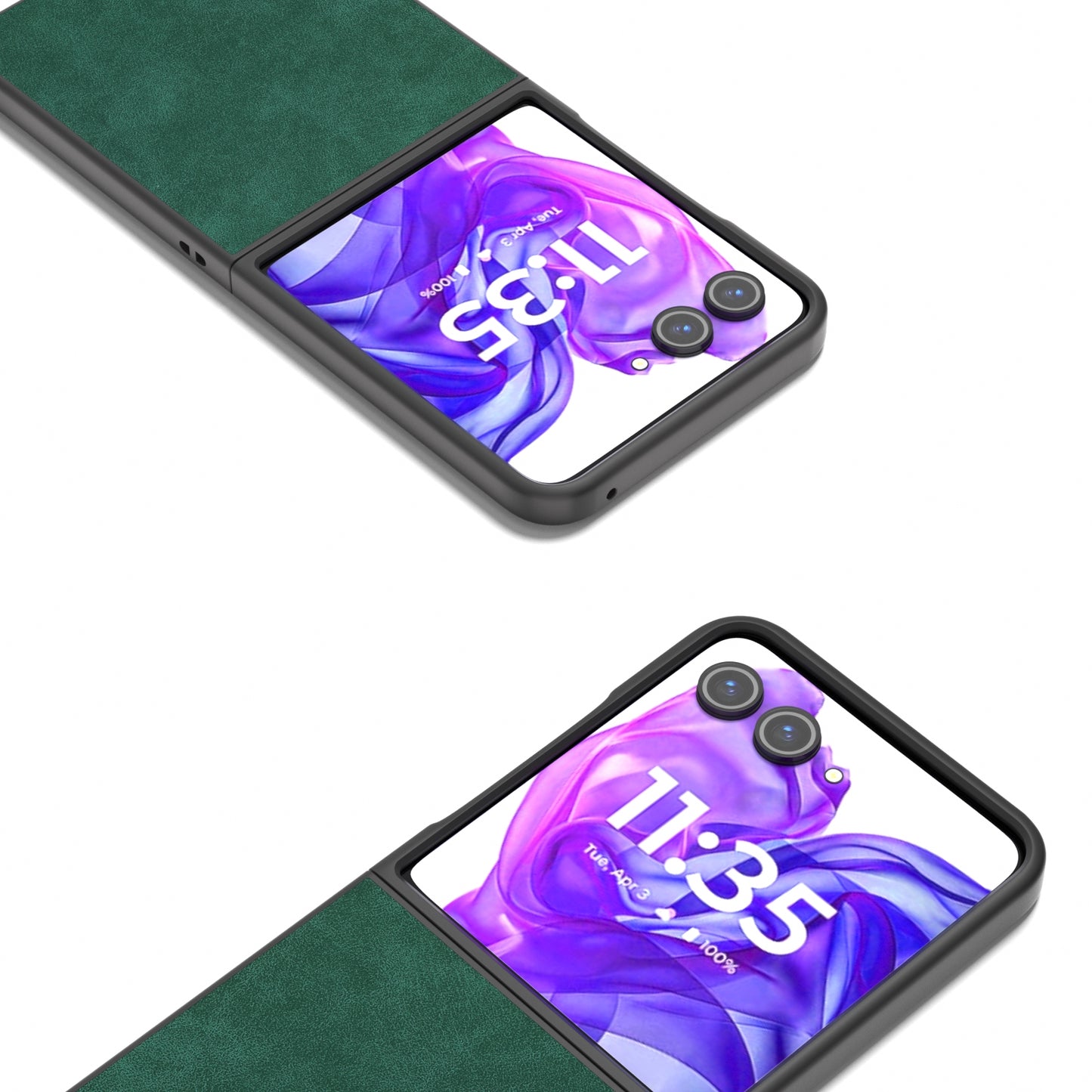 For Motorola Razr 50 Ultra PU Leather Frosted Phone Case(Green)