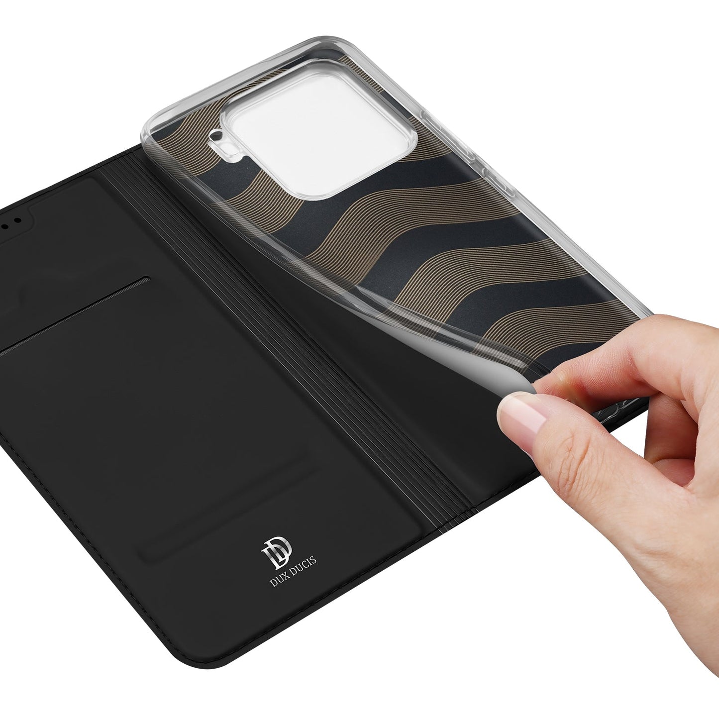 For Xiaomi 15 DUX DUCIS Skin Pro Series Flip Leather Phone Case(Black)