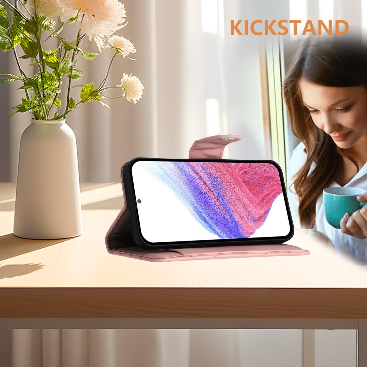 For vivo V50 5G Global Rhombic Texture Flip Leather Phone Case with Lanyard(Coral Pink)