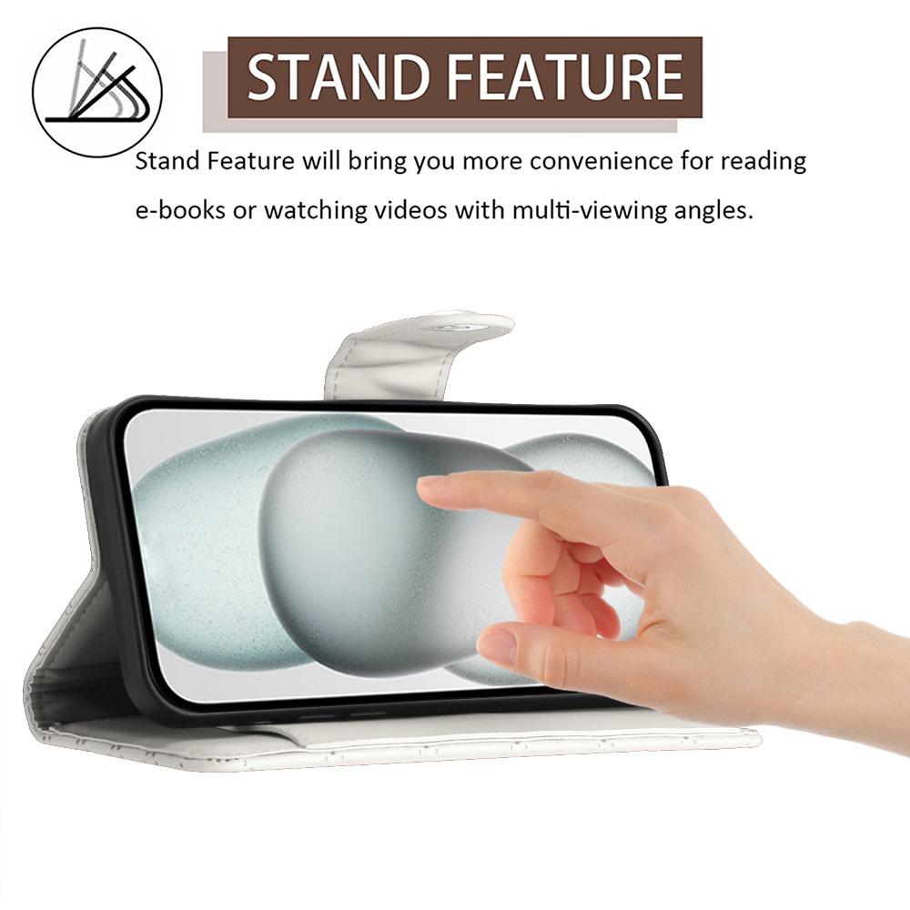 For vivo V50 Lite 5G Rhombic Texture Flip Leather Phone Case with Lanyard(White)