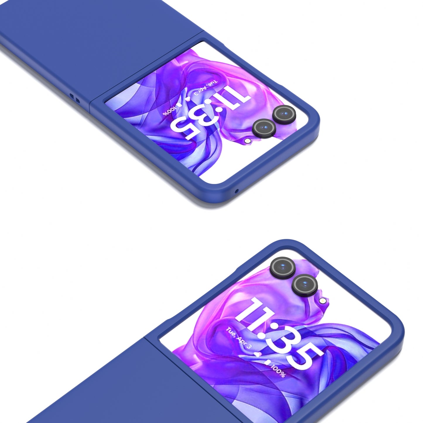 For Motorola Razr 50 Ultra Skin Feel Full Coverage Phone Case(Blue)