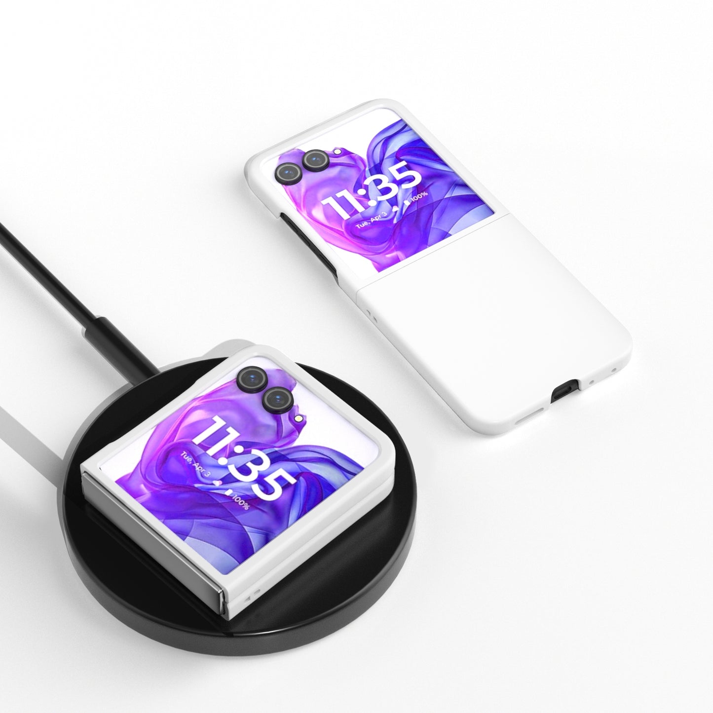 For Motorola Razr 50 Ultra Skin Feel Full Coverage Phone Case(White)