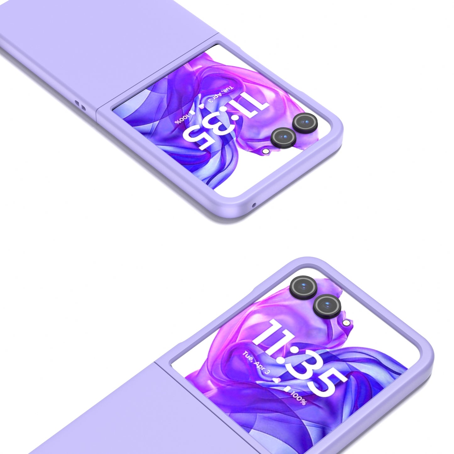 For Motorola Razr 50 Ultra Skin Feel Full Coverage Phone Case(Purple)