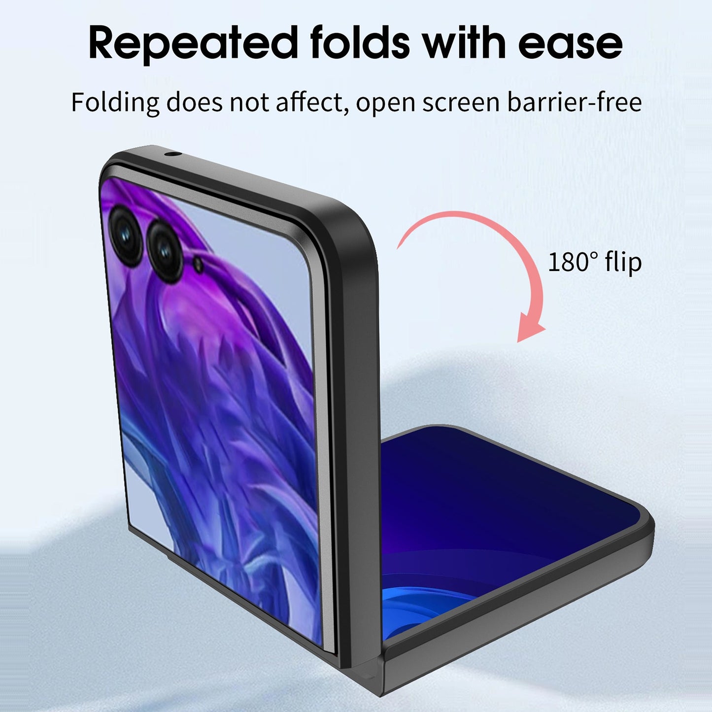 For Motorola Razr 50 Ultra CD Texture Magnetic Holder Phone Case(Blue)