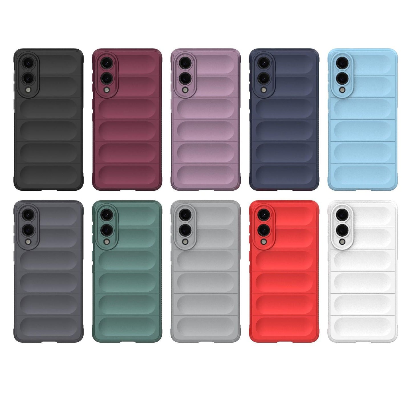 For Samsung Galaxy S25 Edge 5G Magic Shield TPU + Flannel Phone Case(Grey)