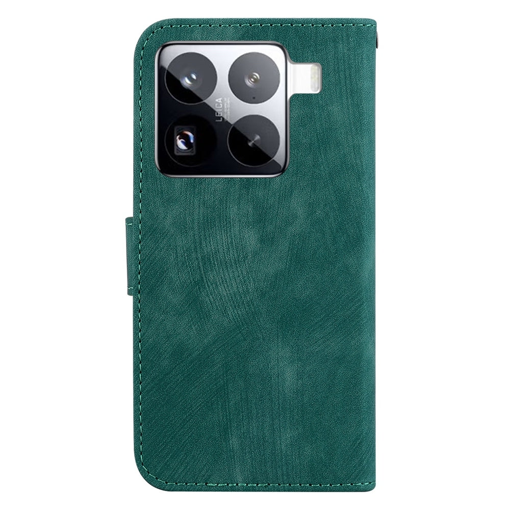 For Xiaomi 15 Pro Little Tiger Embossed Leather Phone Case(Green)