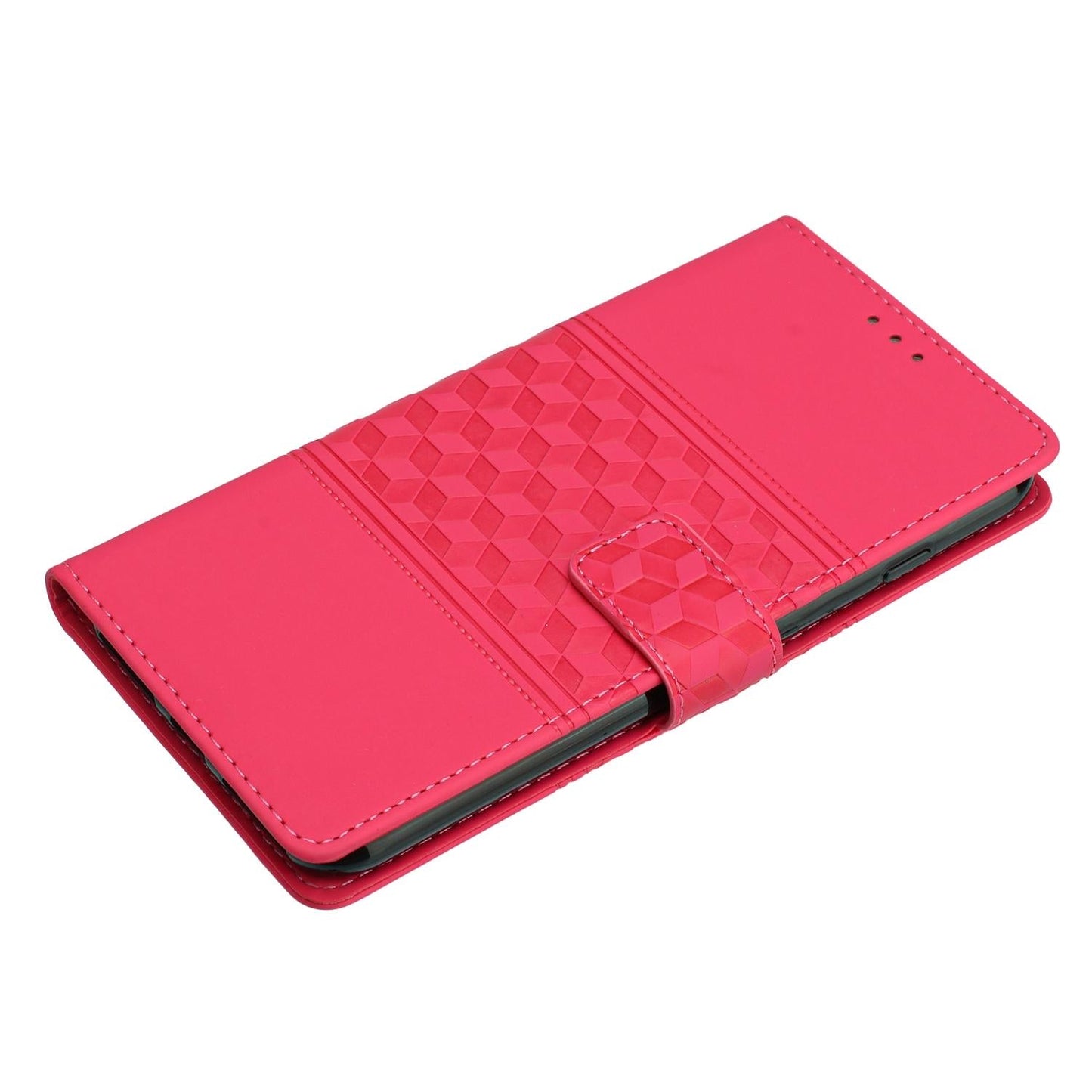 For Samsung Galaxy S25 Edge 5G Diamond Embossed Skin Feel Leather Phone Case(Red)