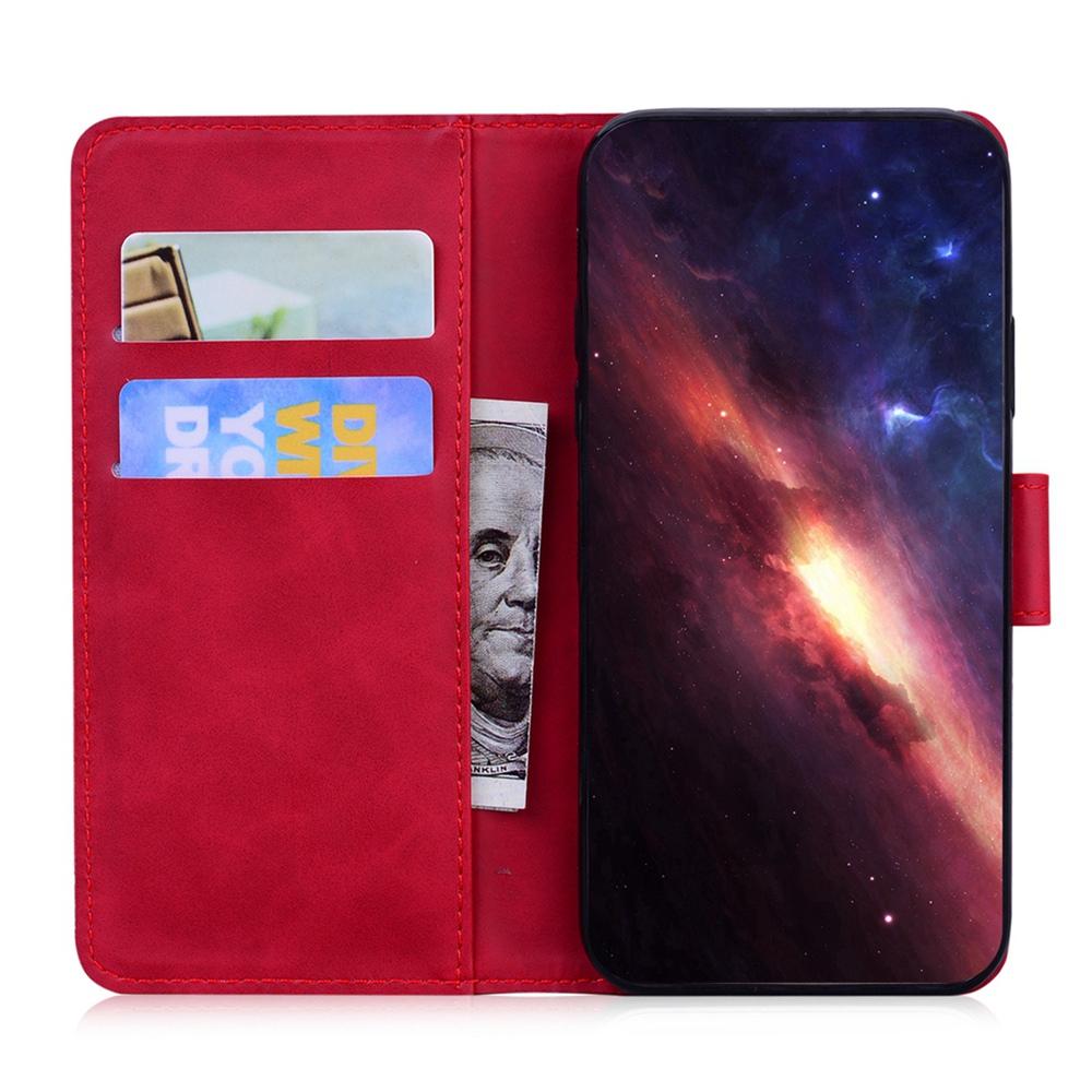 For Samsung Galaxy S25 Edge 5G Tiger Embossing Pattern Flip Leather Phone Case(Red)