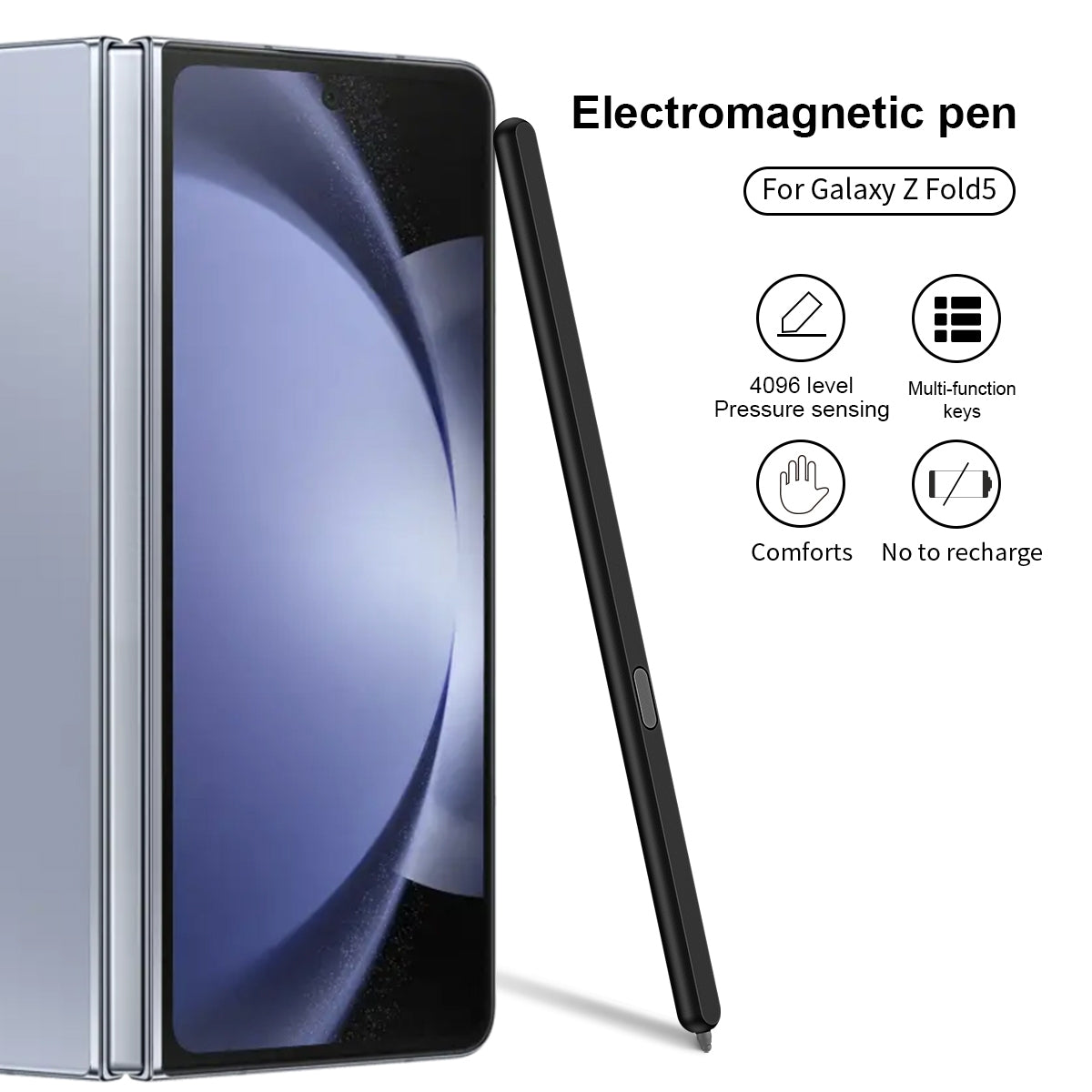 For Samsung Galaxy Z Fold5 Special Electromagnetic Stylus Pen(Black)