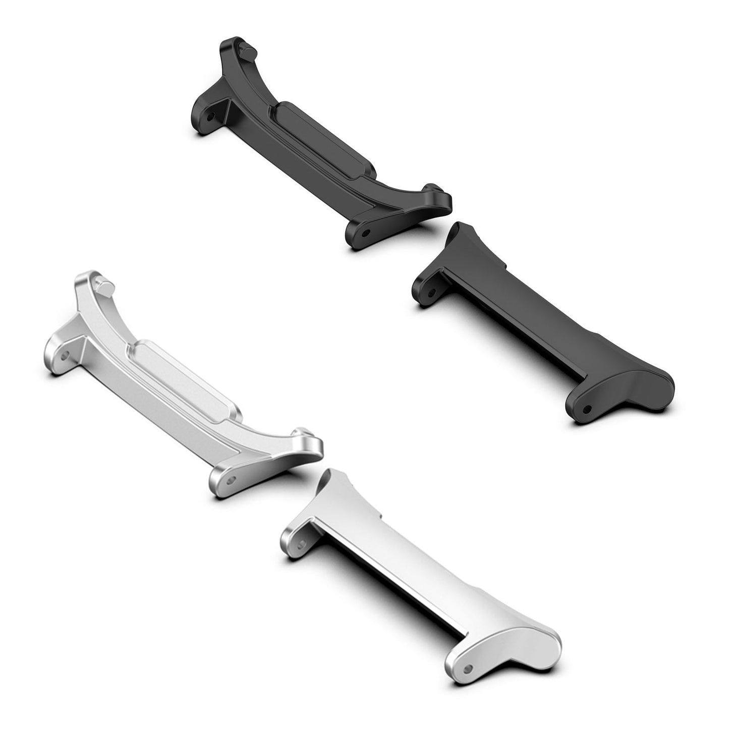 For Samsung Galaxy Watch Ultra 47mm 1 Pair 22mm Zinc Alloy Metal Watch Band Connector(Black)