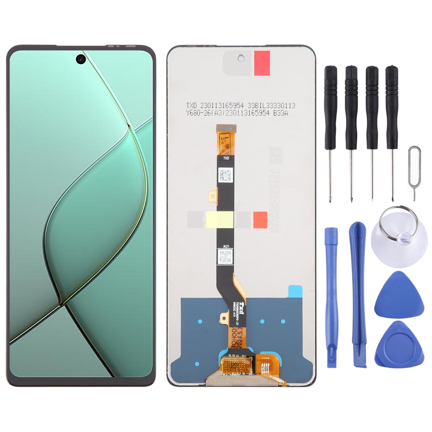 For Tecno Spark 20 Pro 5G KJ8 OEM LCD Screen with Digitizer Full Assembly