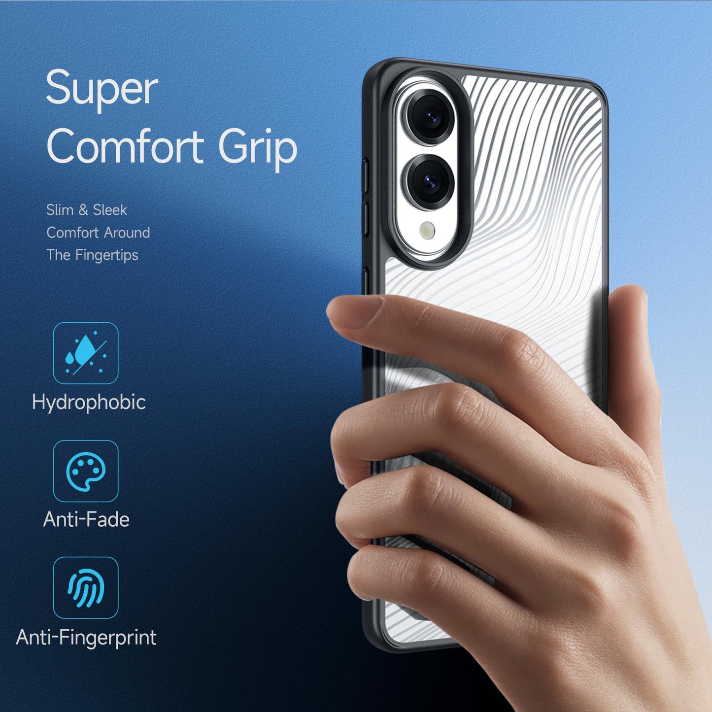 For Samsung Galaxy S25 Edge 5G DUX DUCIS Aimo Series TPU + PC Frosted Feel Phone Case(Black)