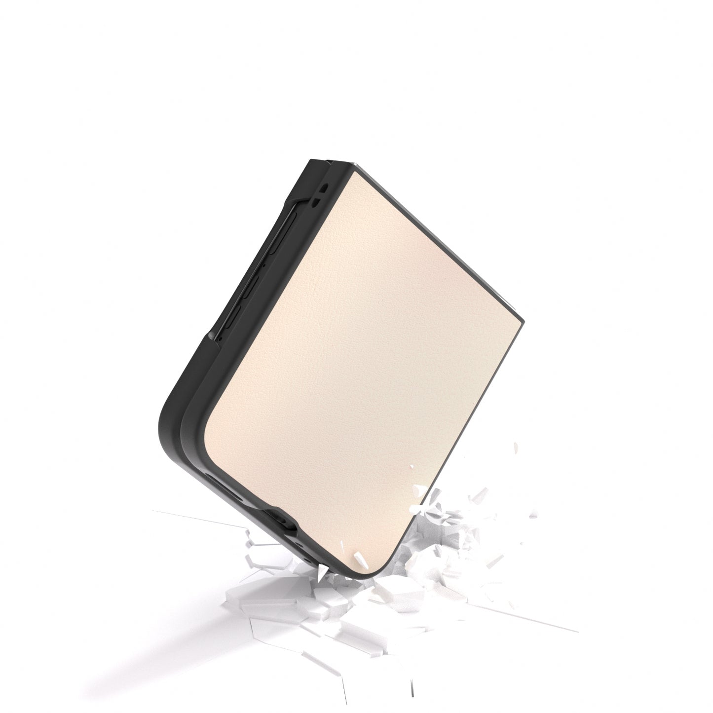 For Motorola Razr 50 Ultra PU Leather Black Frame Full Coverage Phone Case(Peach Pink)