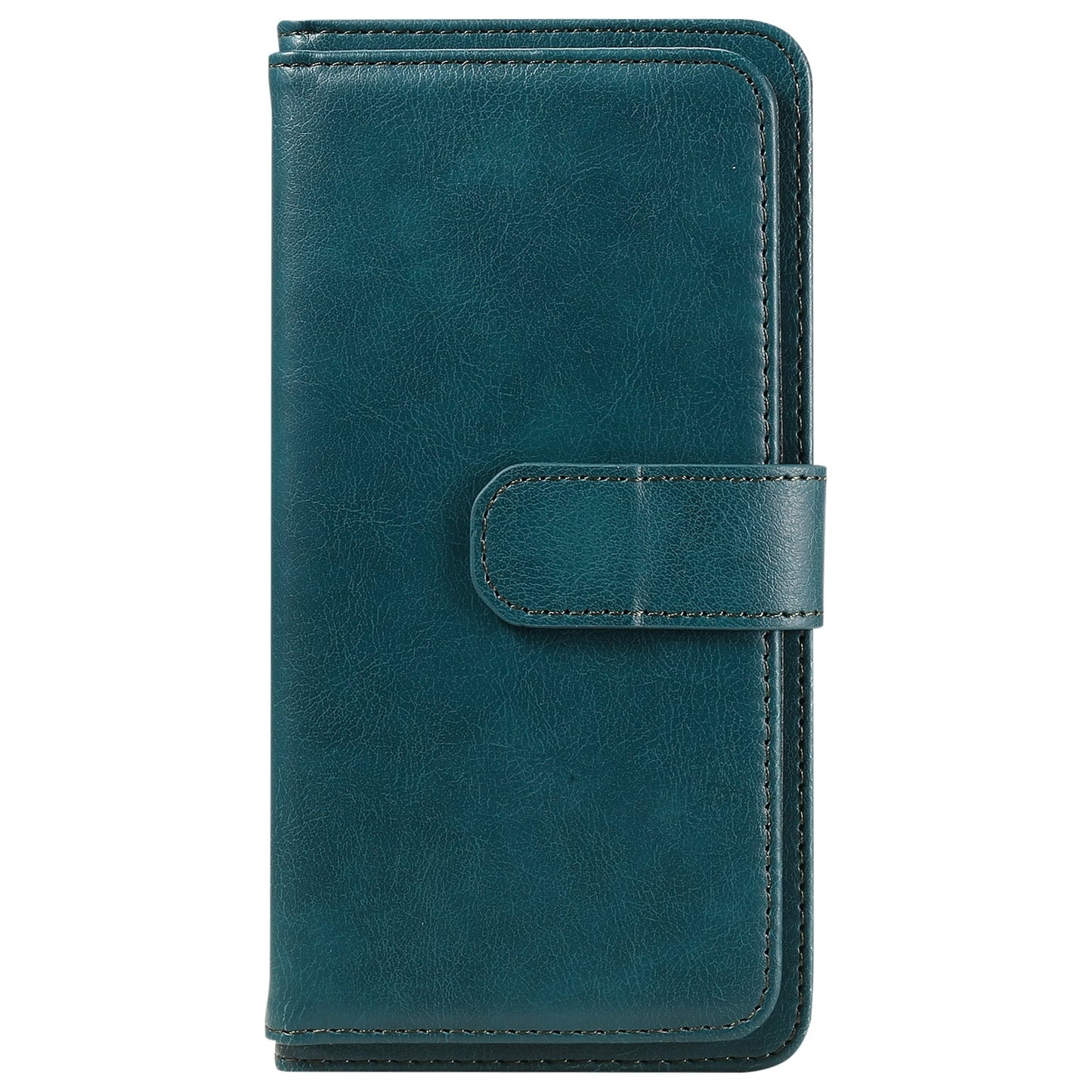 For iPhone 16e Multi-Function Wallet 10 Card Slots Leather Phone Case(Dark Green)