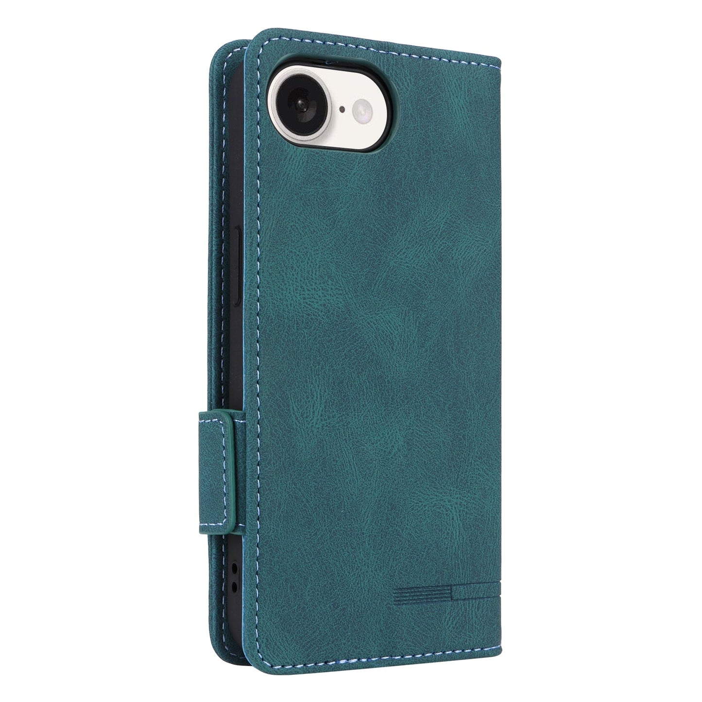 For iPhone 16e Magnetic Clasp Leather Phone Case(Green)