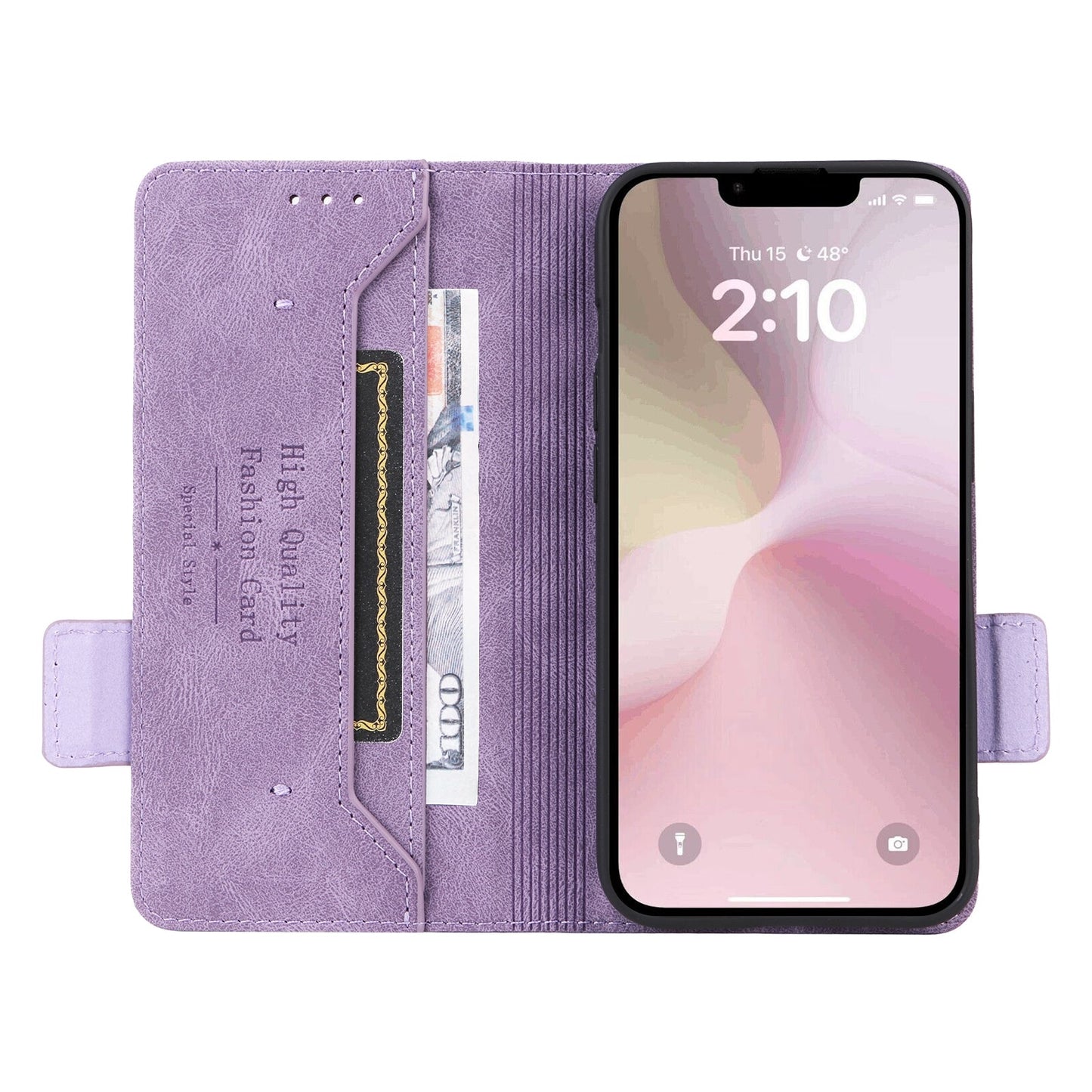 For iPhone 16e Magnetic Clasp Leather Phone Case(Purple)
