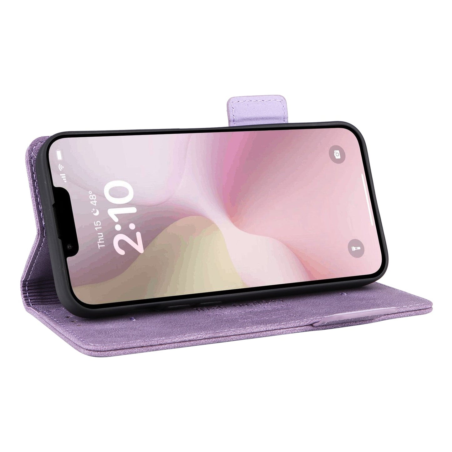For iPhone 16e Magnetic Clasp Leather Phone Case(Purple)