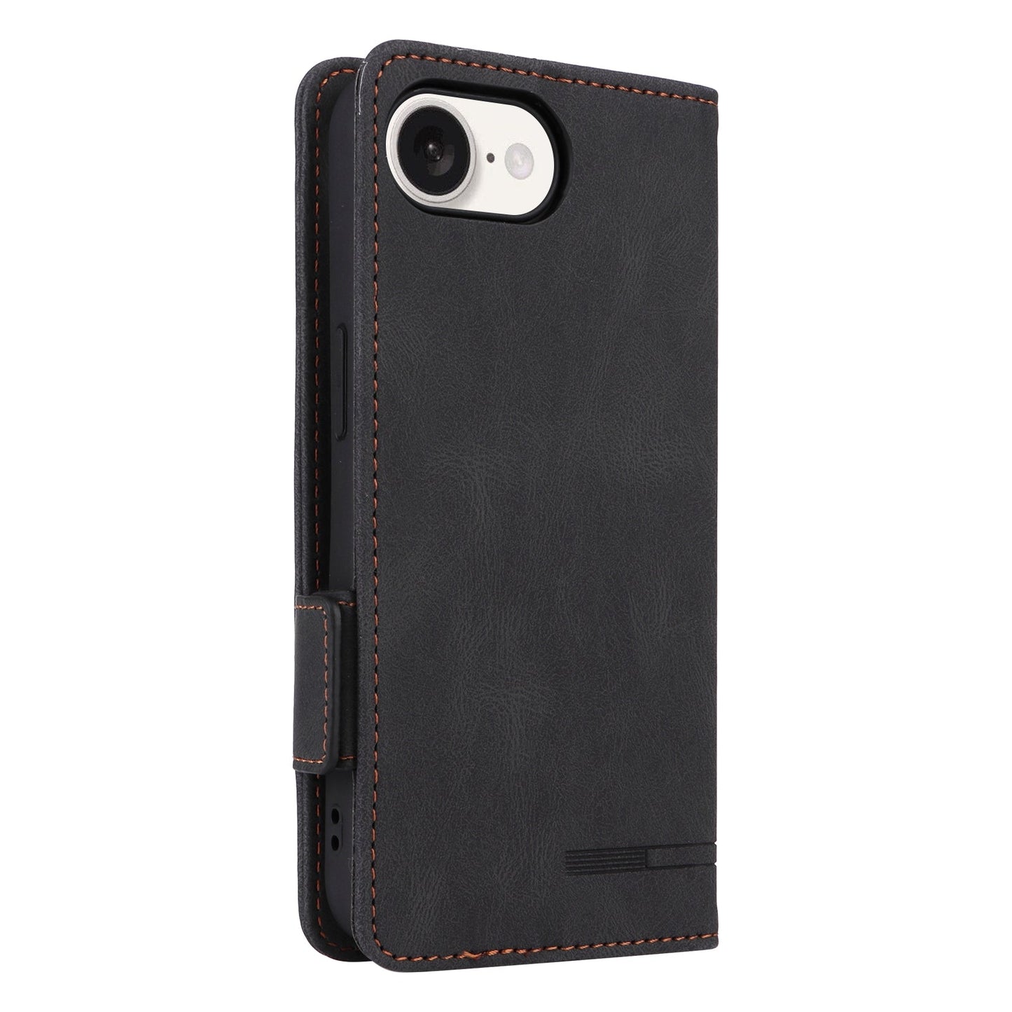 For iPhone 16e Magnetic Clasp Leather Phone Case(Black)