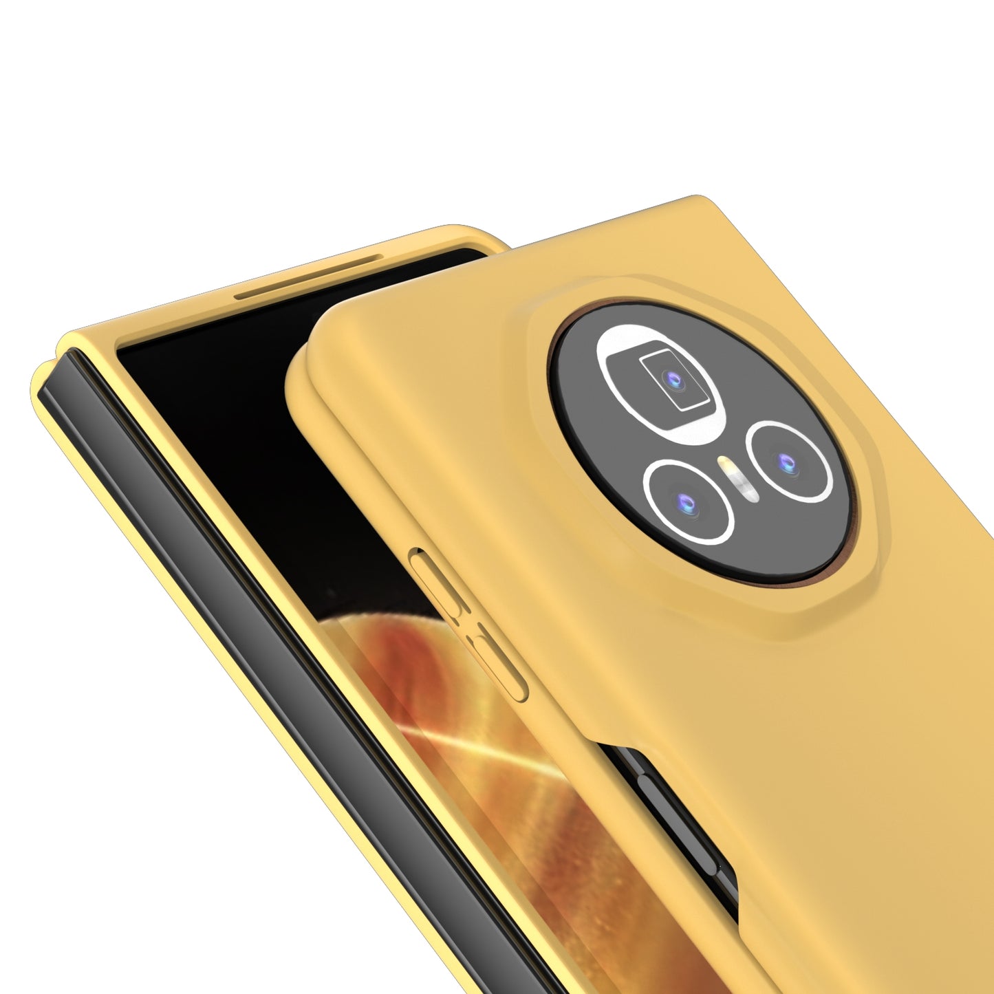 For Honor Magic V3 Skin Feel PC Phone Case(Yellow)