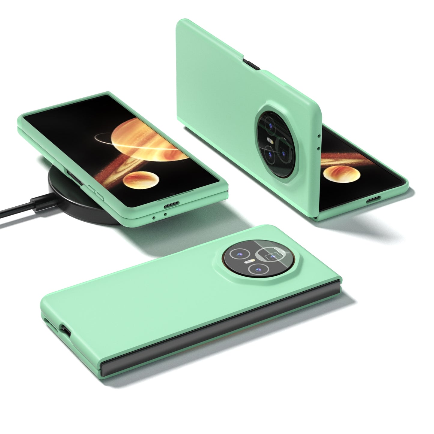 For Honor Magic V3 Skin Feel PC Phone Case(Light Green)