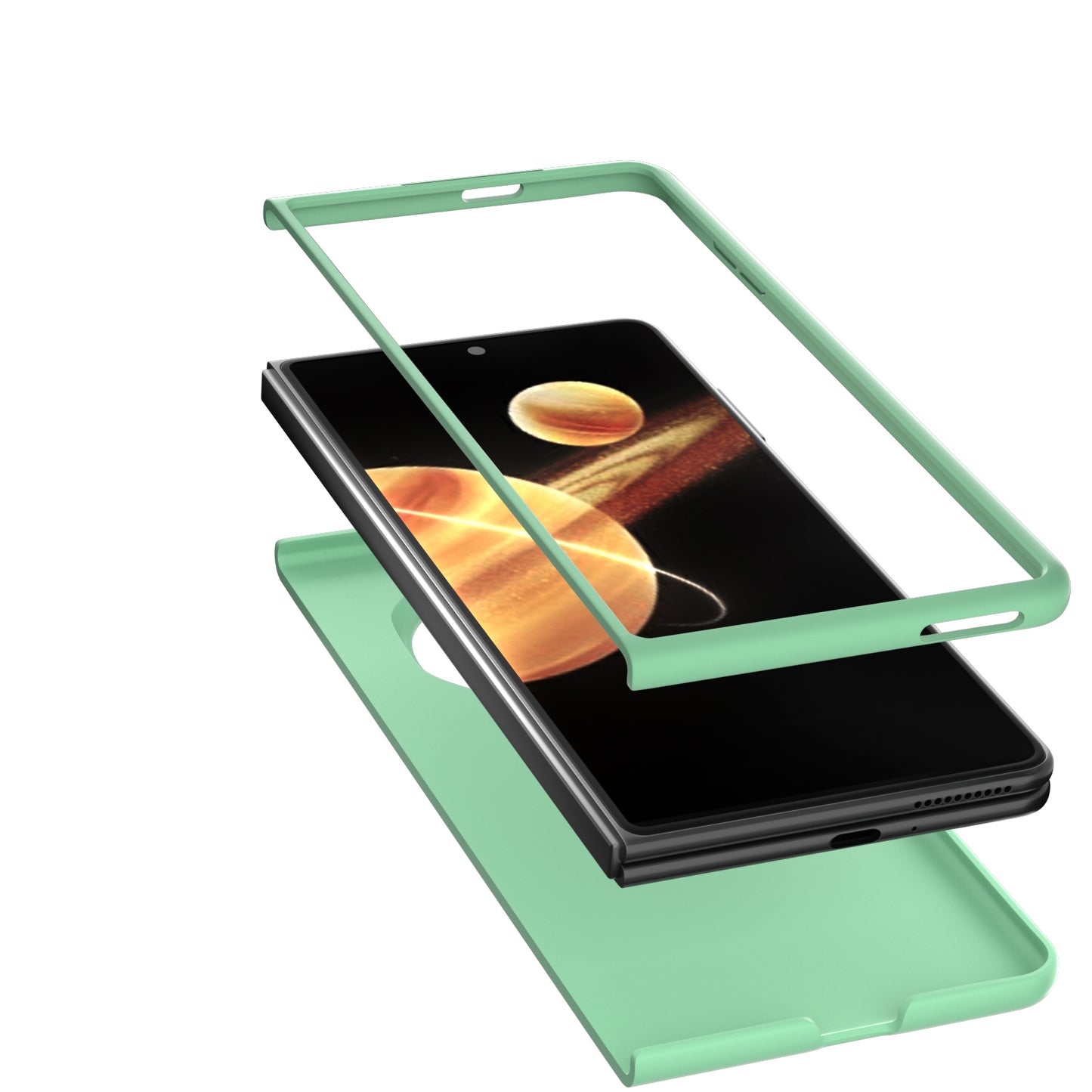 For Honor Magic V3 Skin Feel PC Phone Case(Light Green)