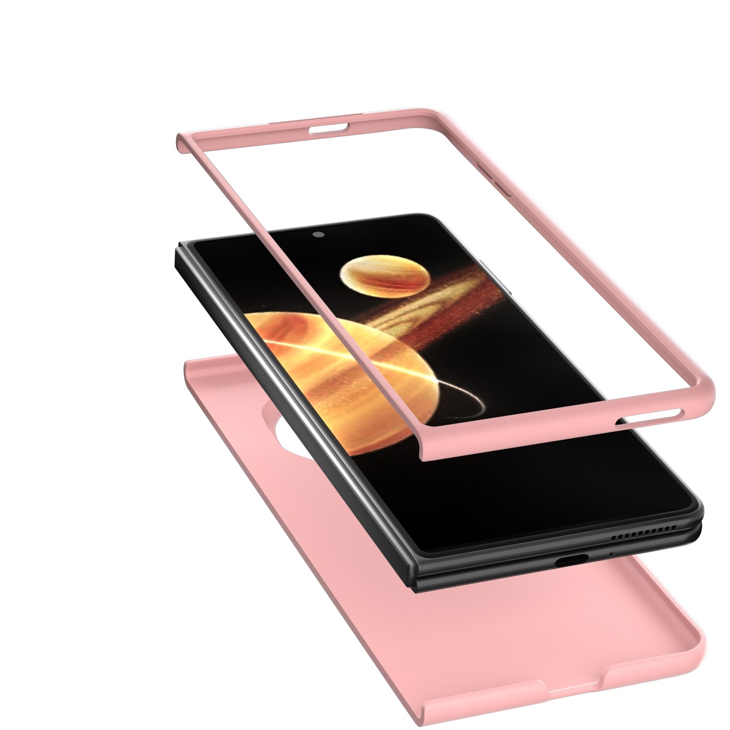 For Honor Magic V3 Skin Feel PC Phone Case(Pink)