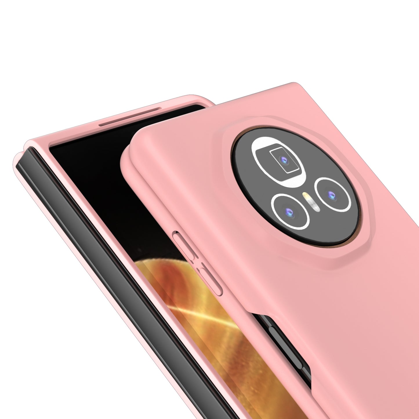 For Honor Magic V3 Skin Feel PC Phone Case(Pink)