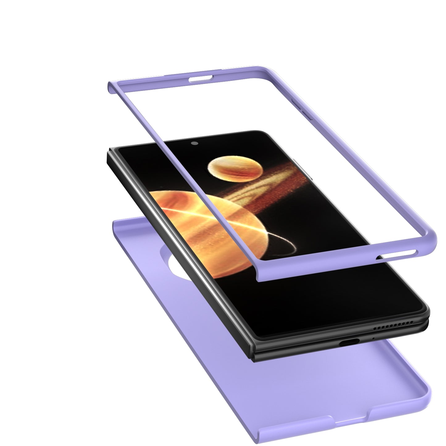 For Honor Magic V3 Skin Feel PC Phone Case(Purple)