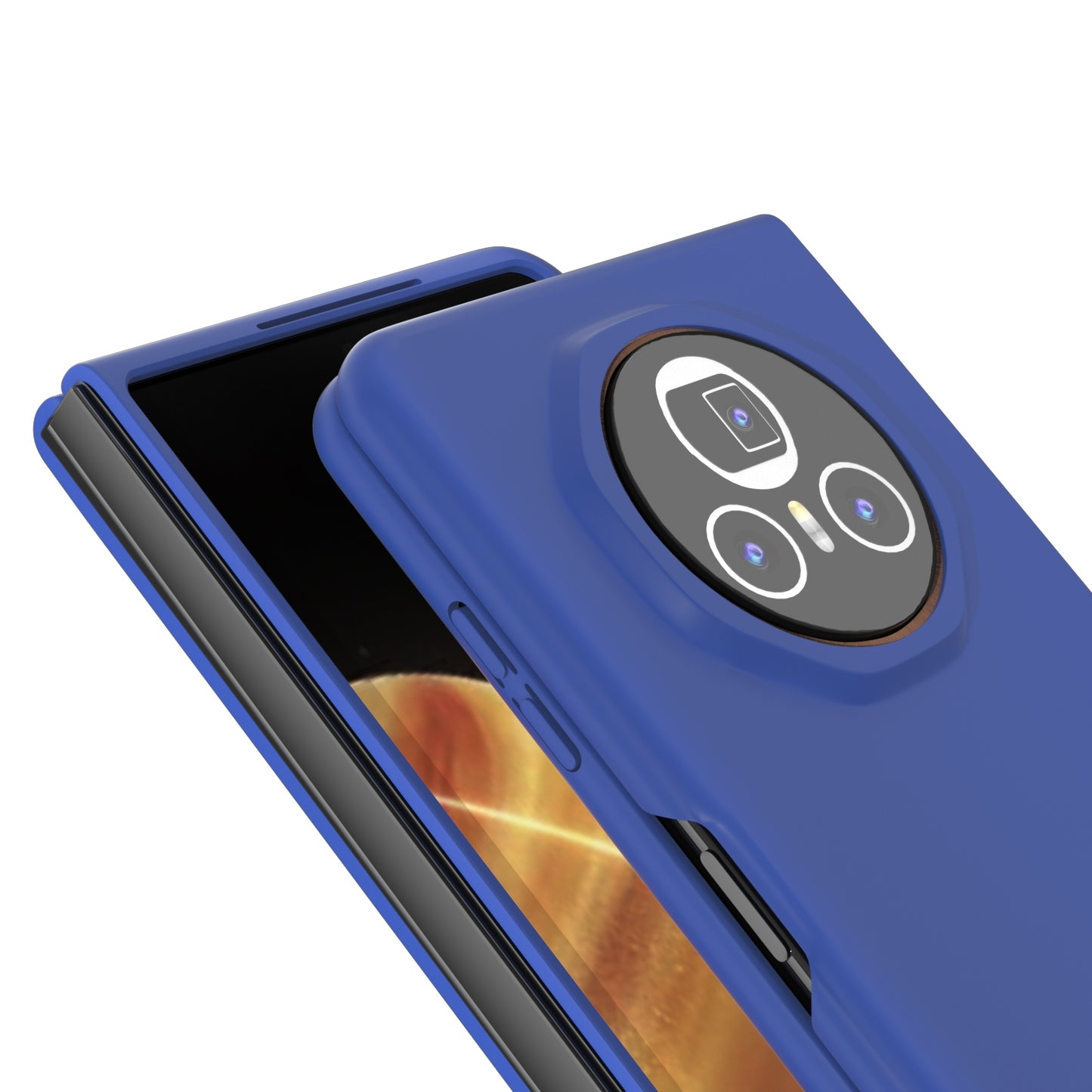 For Honor Magic V3 Skin Feel PC Phone Case(Deep Blue)