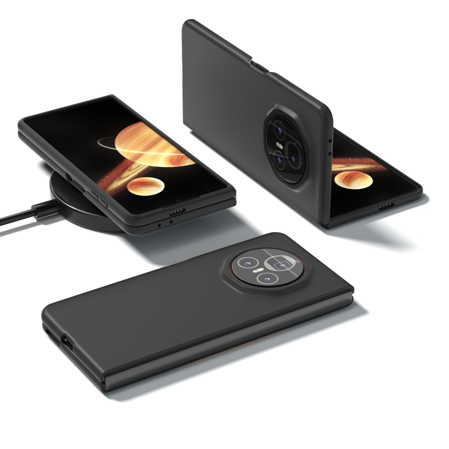 For Honor Magic V3 Skin Feel PC Phone Case(Black)