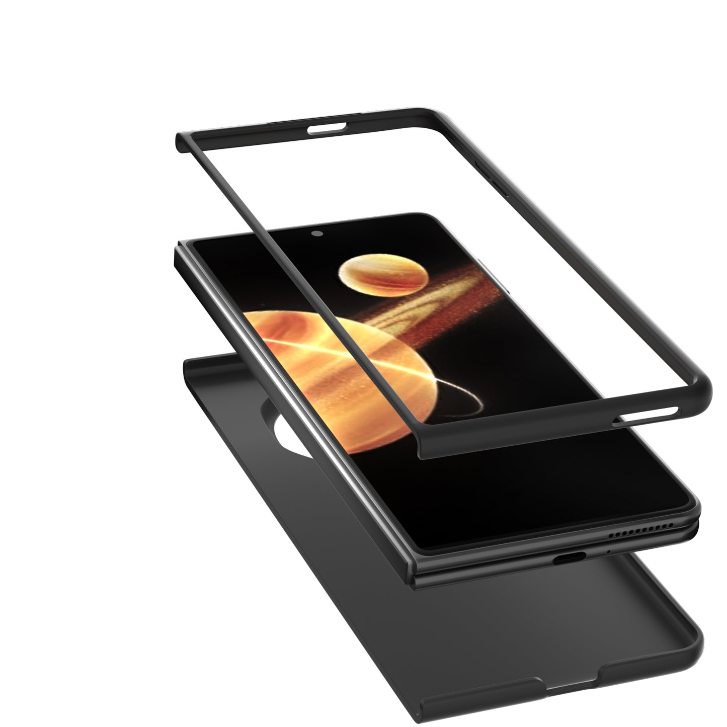 For Honor Magic V3 Skin Feel PC Phone Case(Black)