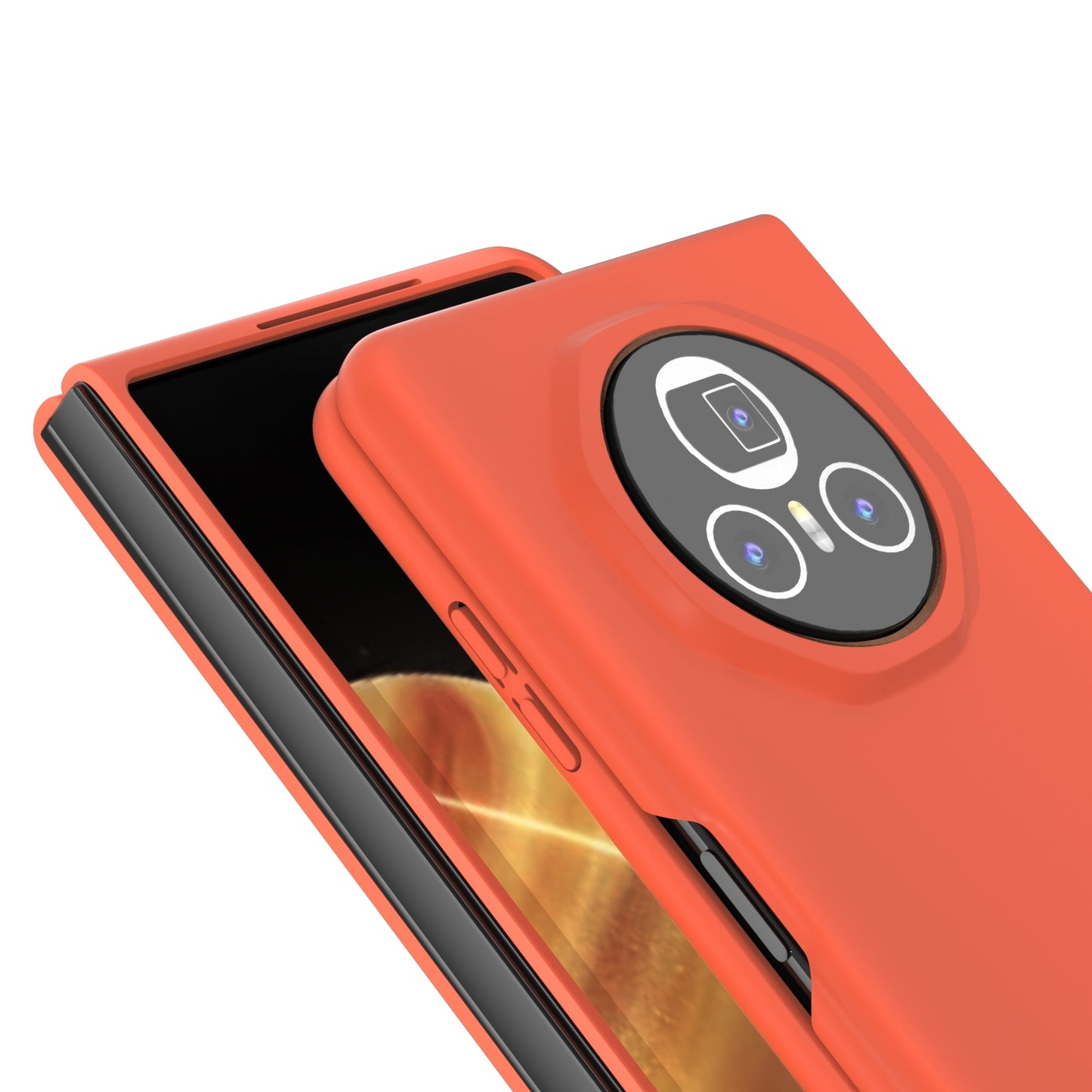 For Honor Magic V3 Skin Feel PC Phone Case(Orange)