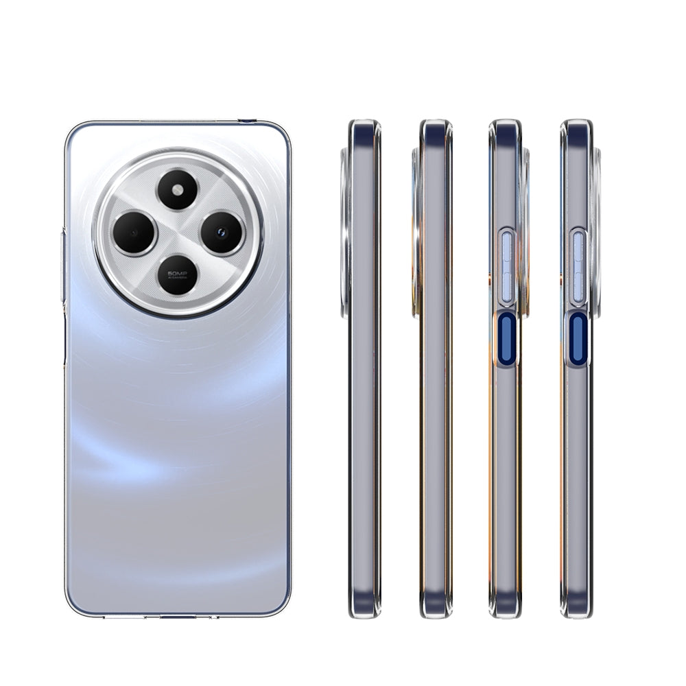 For Redmi 14C 4G Waterproof Texture TPU Phone Case(Transparent)