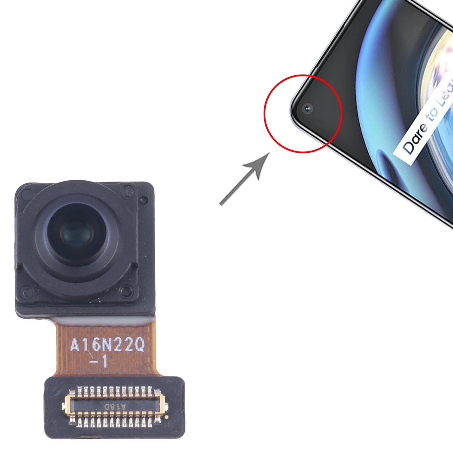 For Realme Q3 Original Front Facing Camera