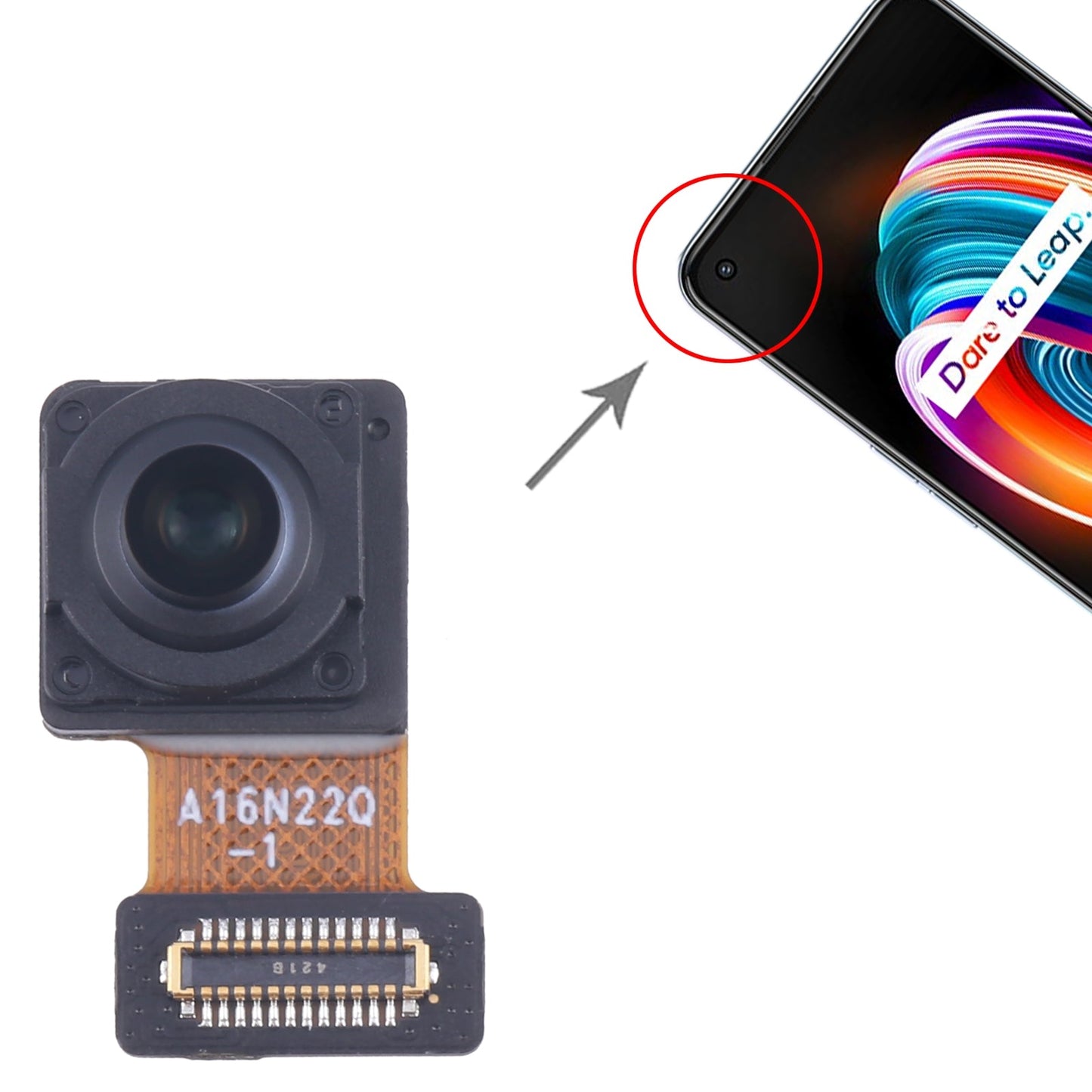 For Realme Q3 Pro Carnival Original Front Facing Camera