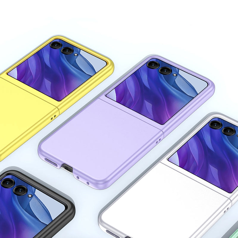 For Motorola Razr 50 Ultra Fuel Injection PC Skin Feel Phone Case(Yellow)