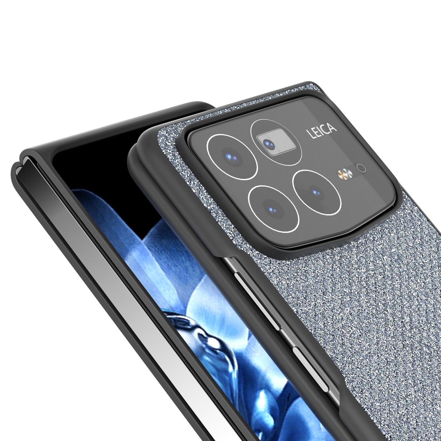 For Xiaomi Mix Fold 4 Diamond Frame Edge Full Coverage Phone Case(Jewel Black)