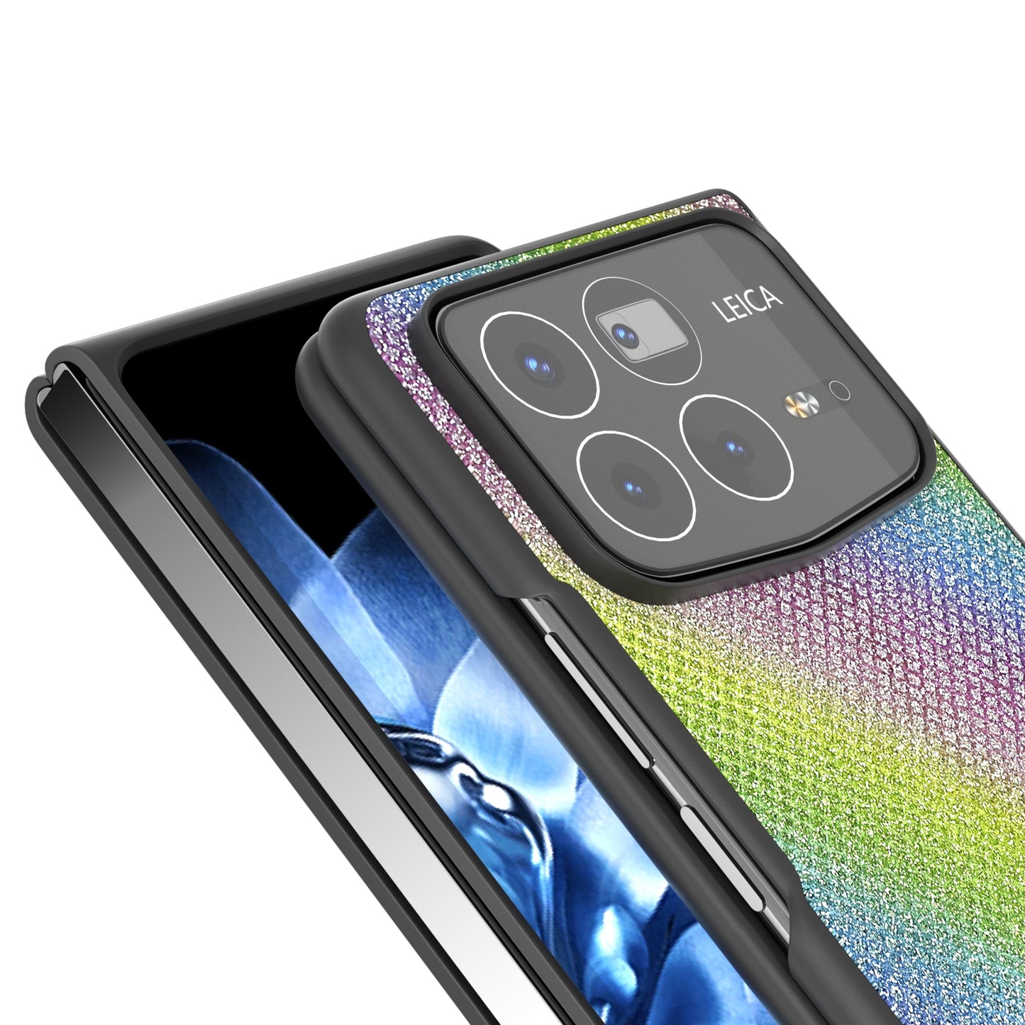 For Xiaomi Mix Fold 4 Diamond Frame Edge Full Coverage Phone Case(Rainbow Diamond)
