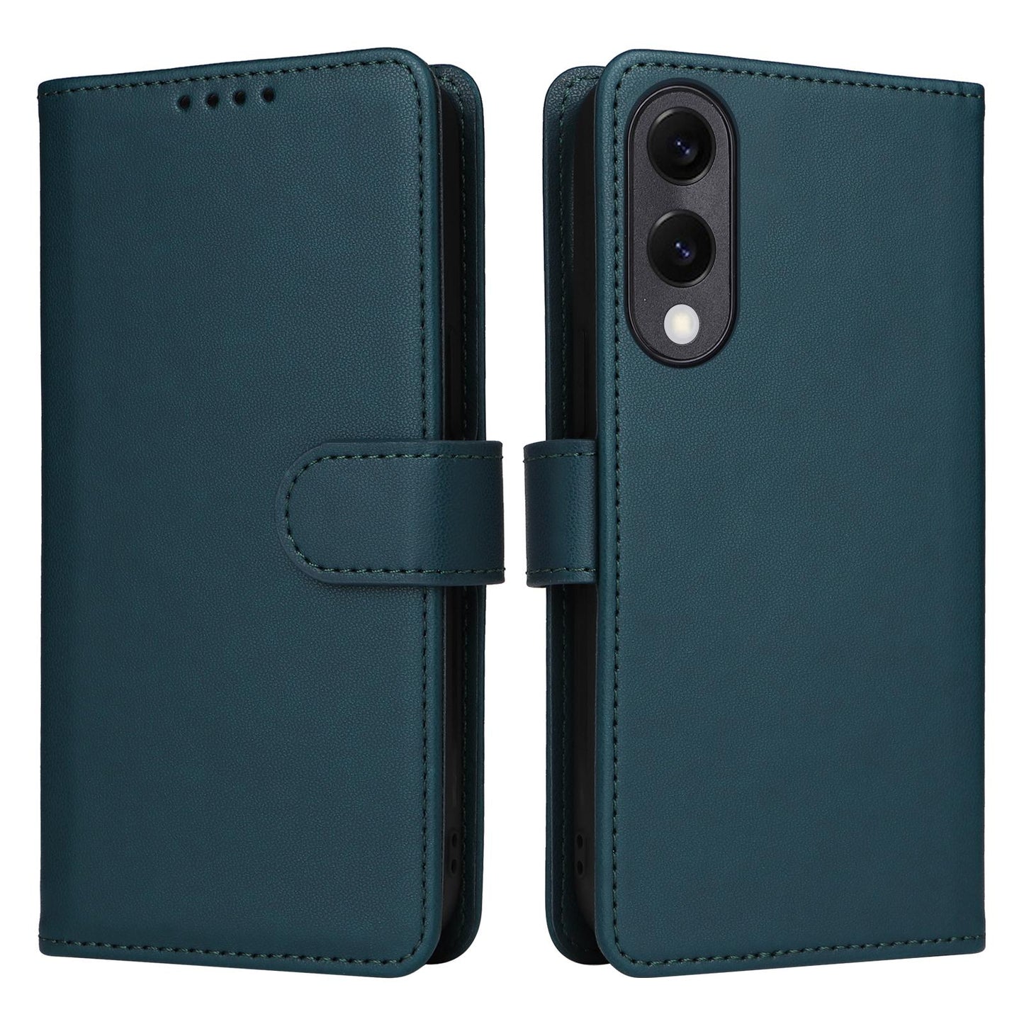 For Samsung Galaxy S25 Edge 5G BETOPNICE BN-005 2 in 1 Detachable Imitate Genuine Leather Phone Case(Blue)