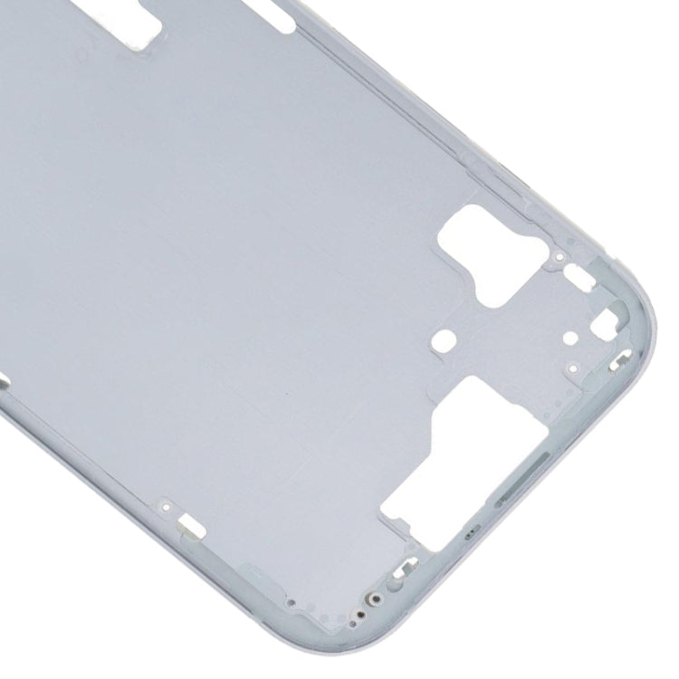 For iPhone 15 Middle Frame Bezel Plate with Side Keys + Card Tray, Version:China Version(Blue)