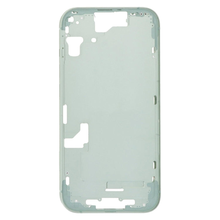 For iPhone 15 Middle Frame Bezel Plate with Side Keys + Card Tray, Version:CE EU Version(Green)