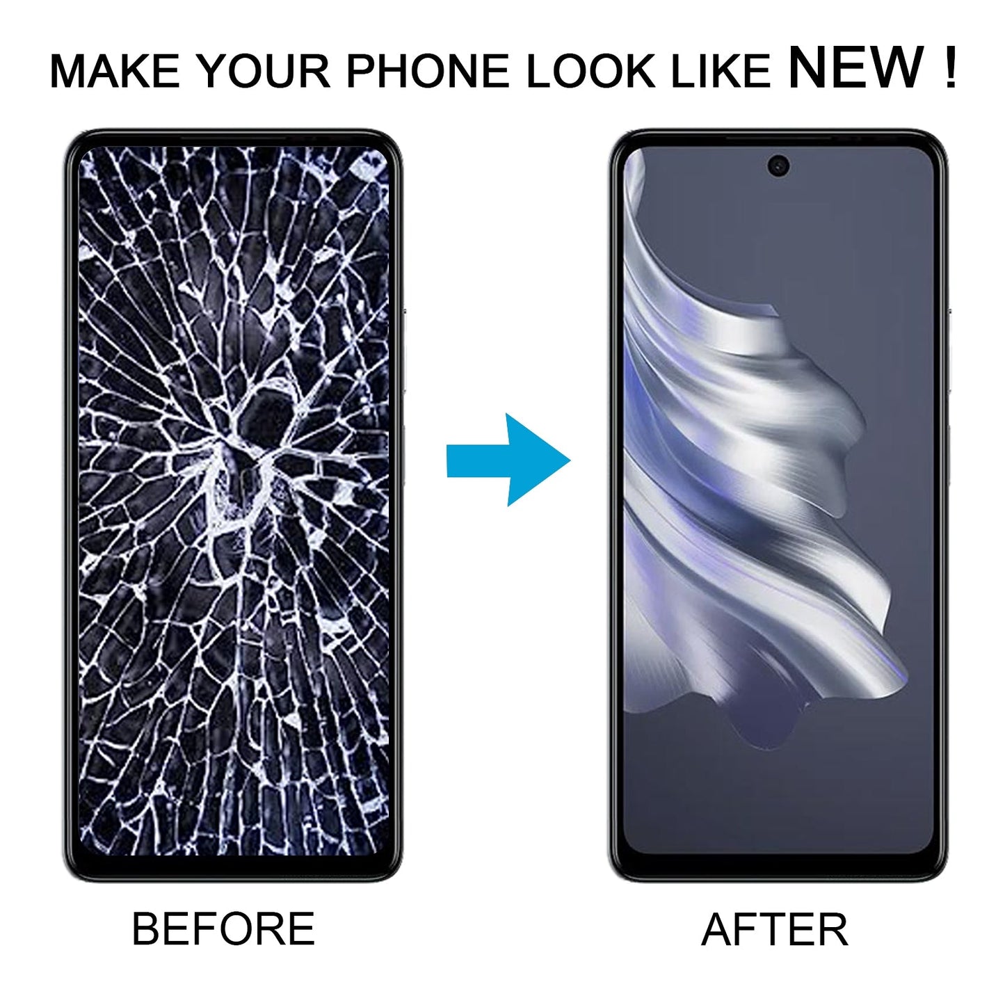 For Tecno Spark 20 Pro 4G KJ6 OEM LCD Screen Digitizer Full Assembly With Frame