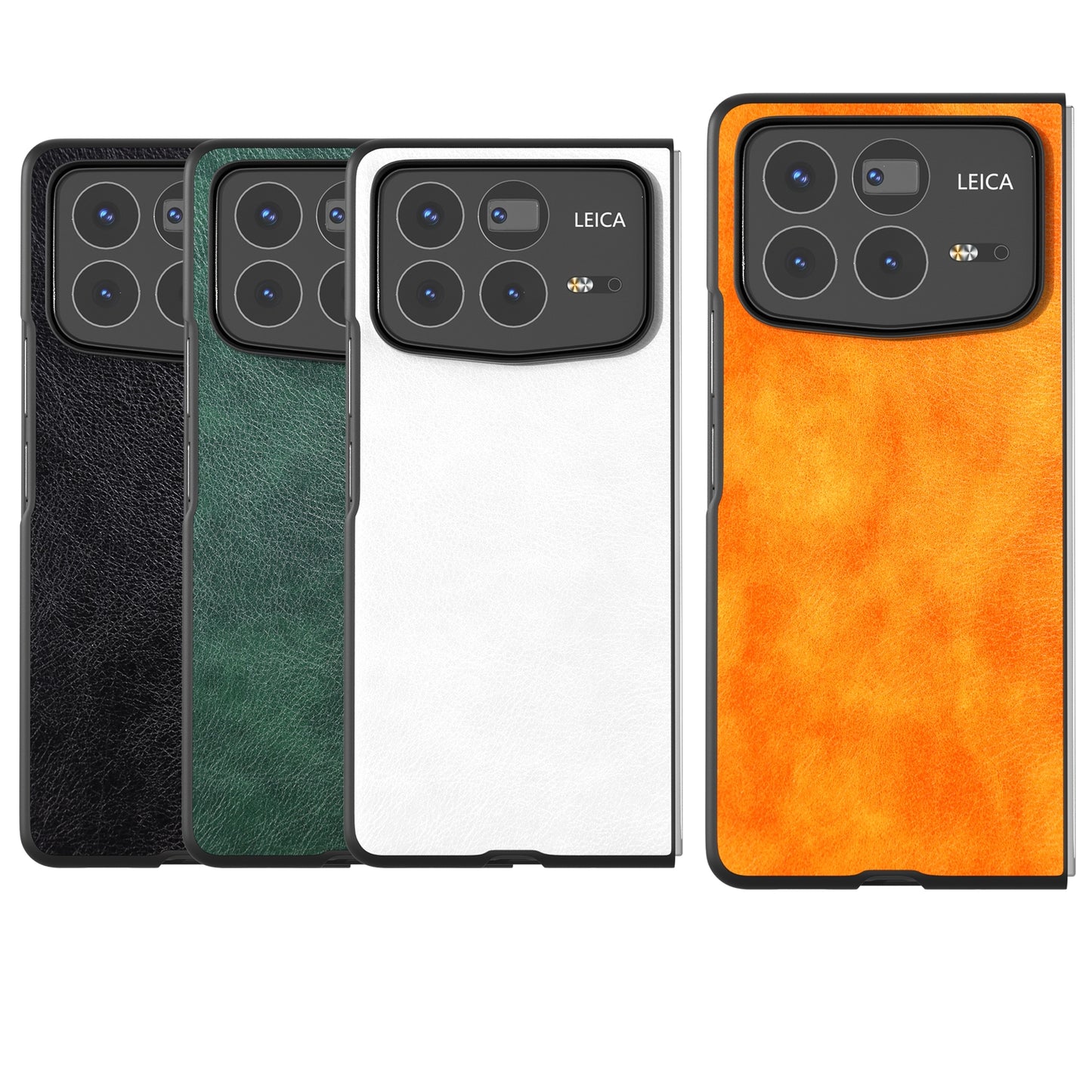 For Xiaomi Mix Fold 4 Dual Color Lichi Texture PU Phone Case(Green)